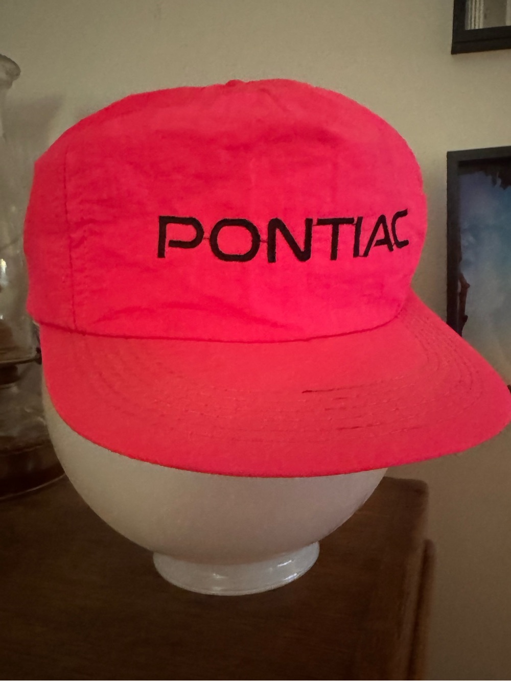 Bright Neon Pink Pontiac Ball Cap